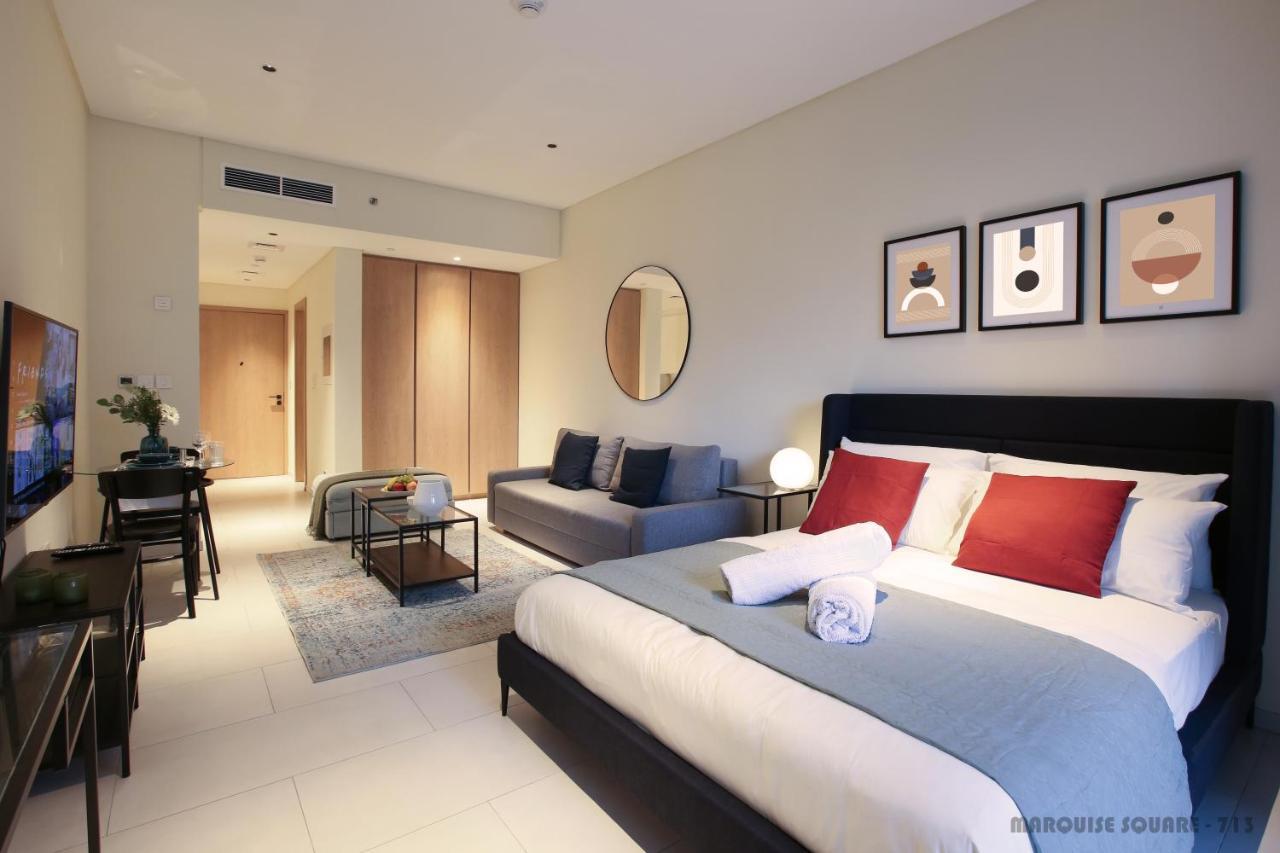 Luxury Studios With Burj Khalifa Or Canal View In Downtown - Marquise Square Tower Dubai Eksteriør bilde