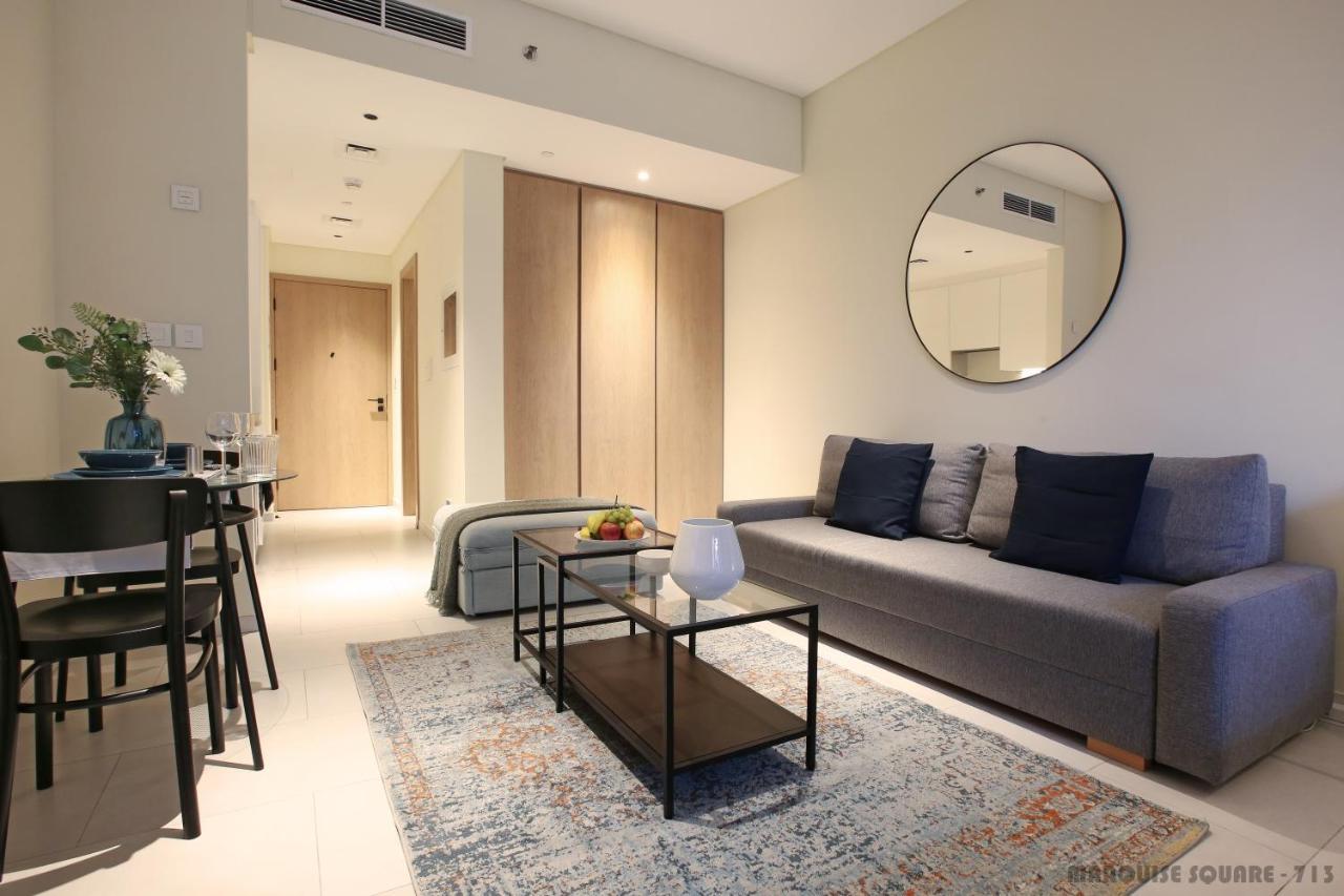 Luxury Studios With Burj Khalifa Or Canal View In Downtown - Marquise Square Tower Dubai Eksteriør bilde