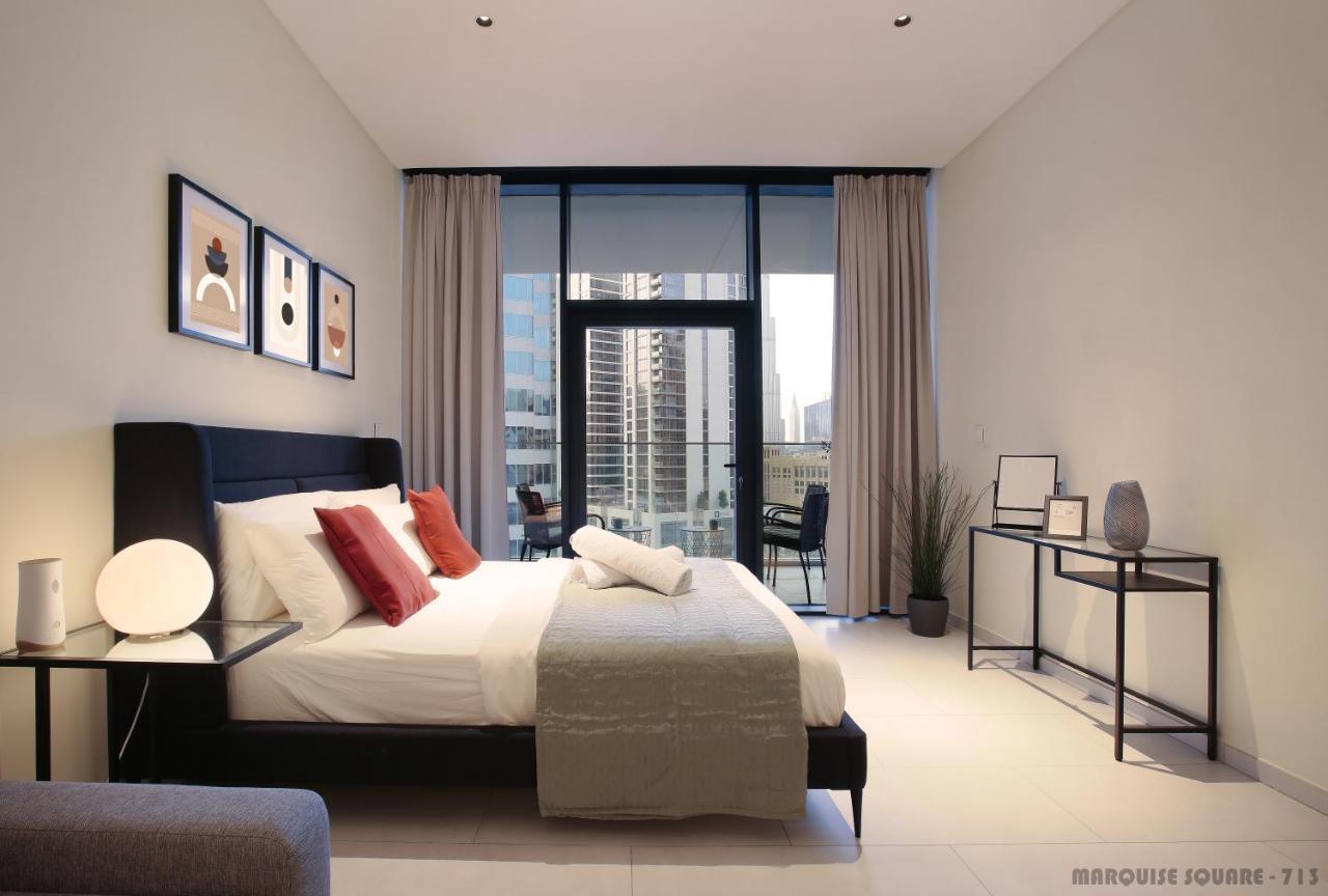Luxury Studios With Burj Khalifa Or Canal View In Downtown - Marquise Square Tower Dubai Eksteriør bilde