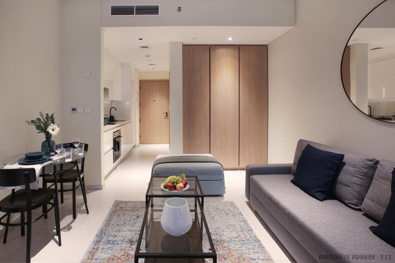 Luxury Studios With Burj Khalifa Or Canal View In Downtown - Marquise Square Tower Dubai Eksteriør bilde