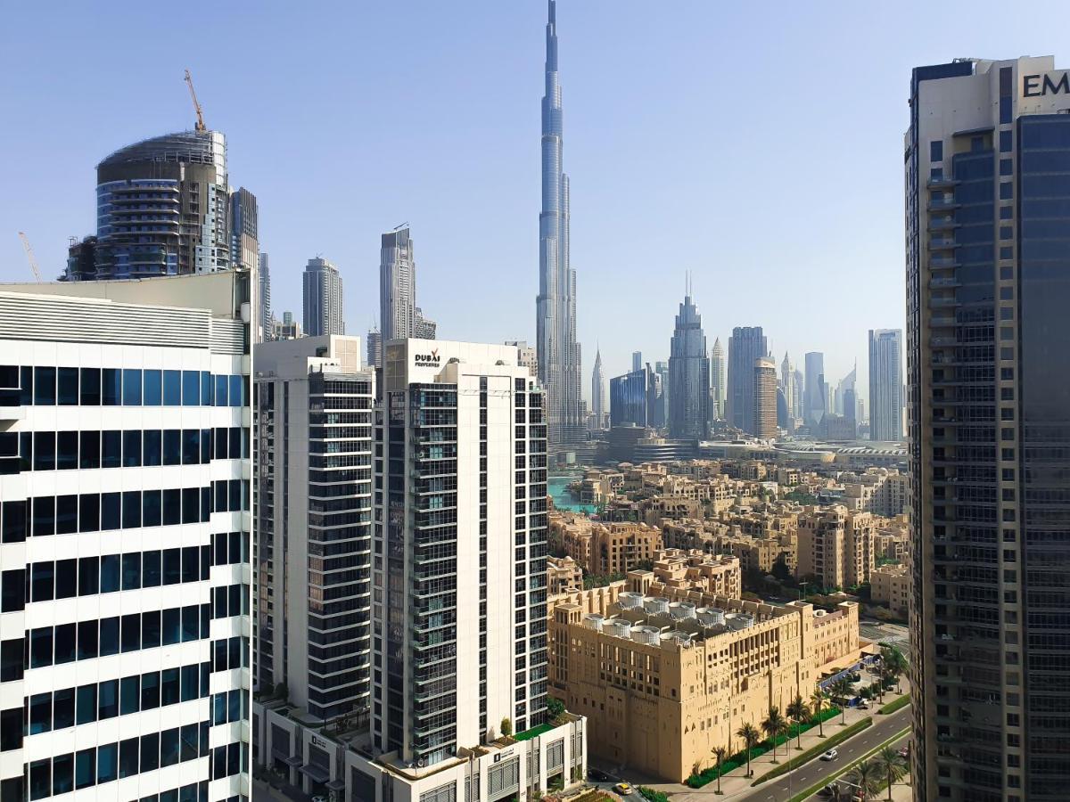 Luxury Studios With Burj Khalifa Or Canal View In Downtown - Marquise Square Tower Dubai Eksteriør bilde