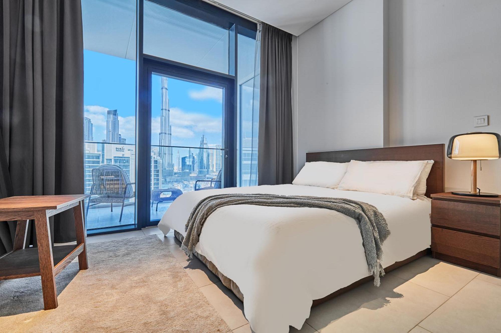 Luxury Studios With Burj Khalifa Or Canal View In Downtown - Marquise Square Tower Dubai Eksteriør bilde