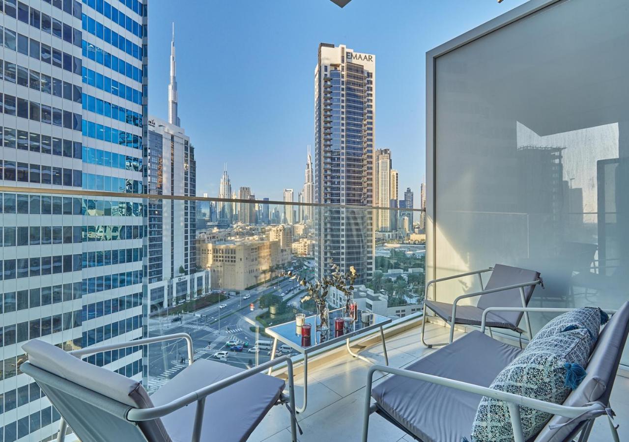 Luxury Studios With Burj Khalifa Or Canal View In Downtown - Marquise Square Tower Dubai Eksteriør bilde