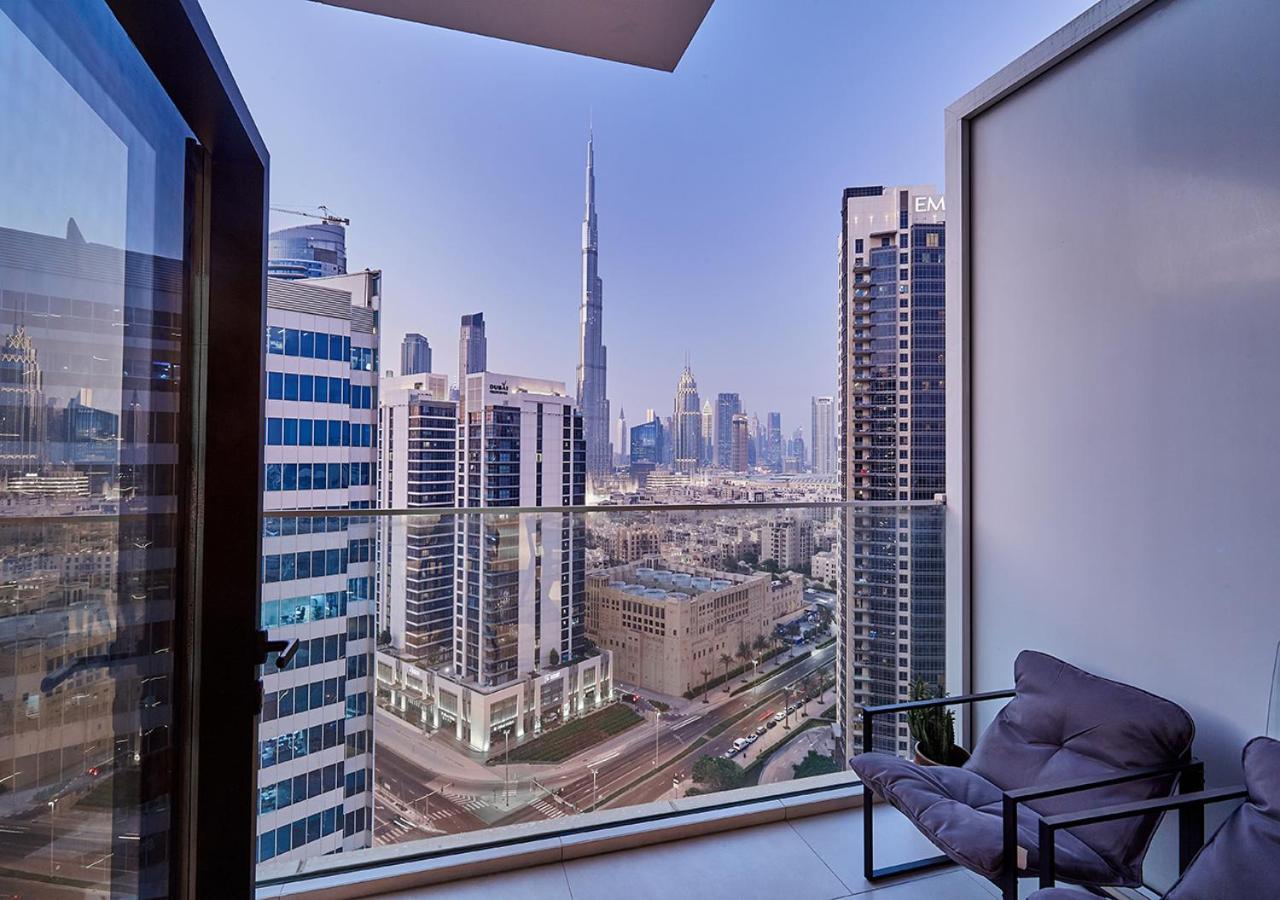 Luxury Studios With Burj Khalifa Or Canal View In Downtown - Marquise Square Tower Dubai Eksteriør bilde