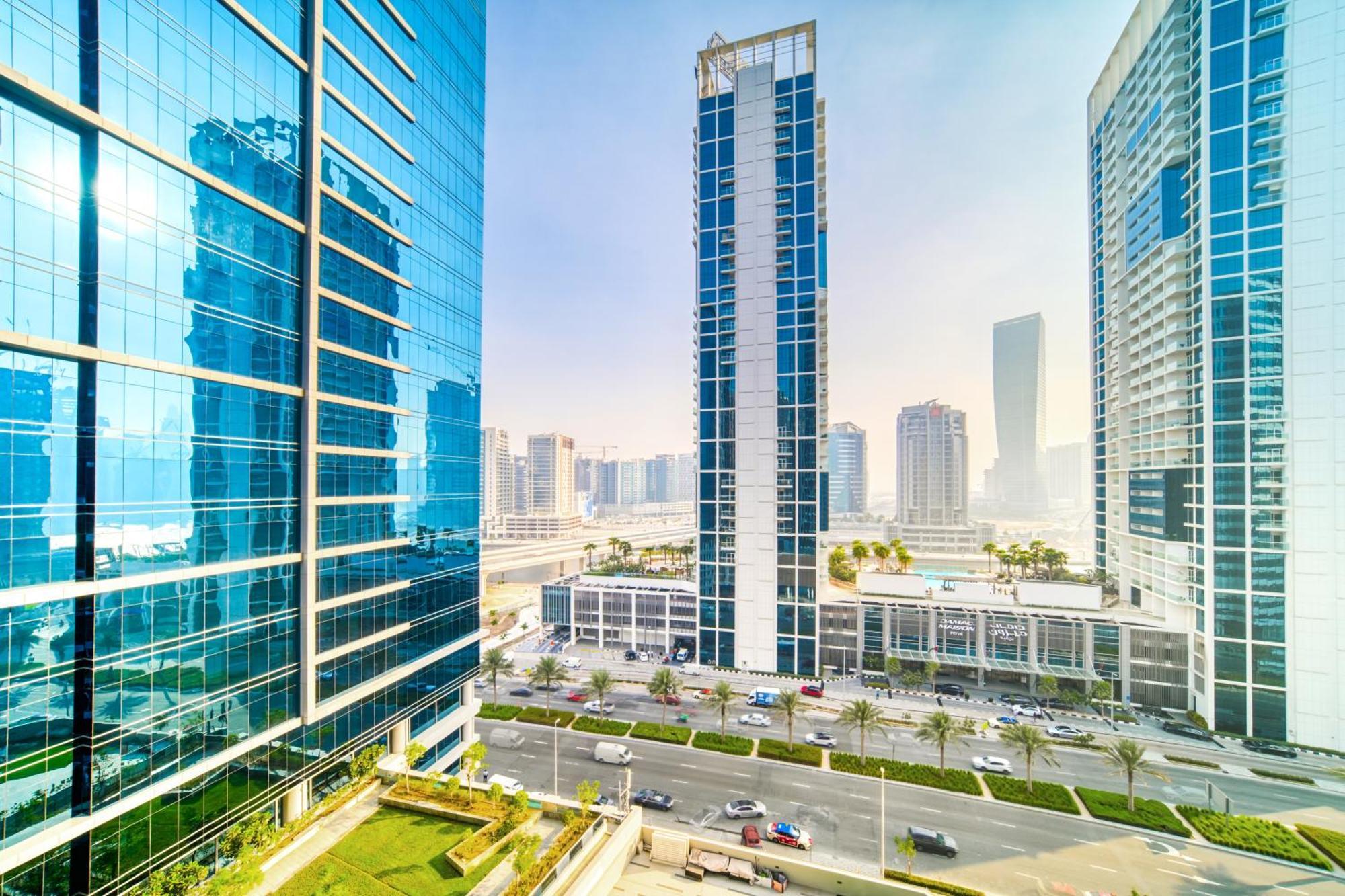 Luxury Studios With Burj Khalifa Or Canal View In Downtown - Marquise Square Tower Dubai Eksteriør bilde
