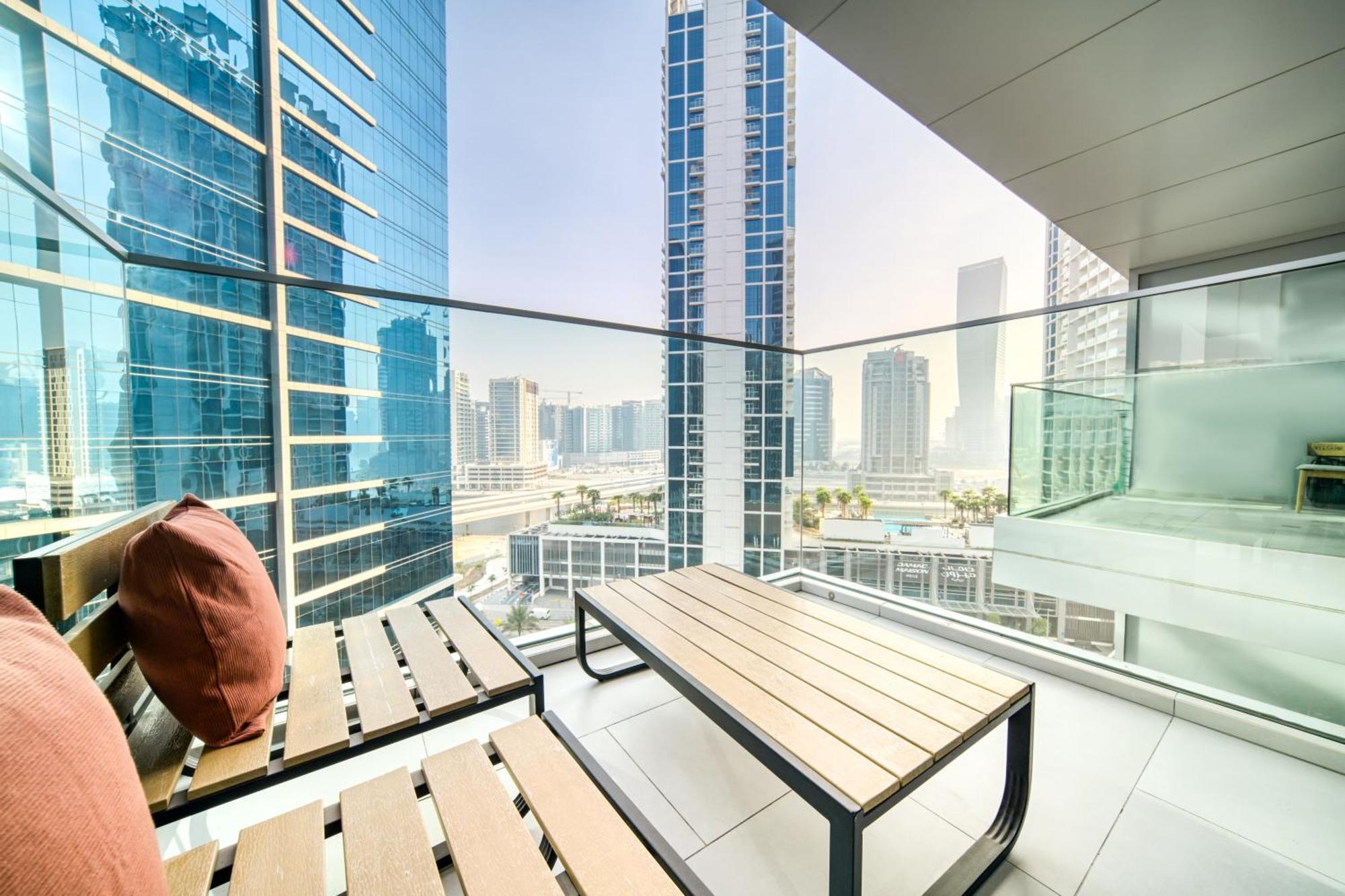 Luxury Studios With Burj Khalifa Or Canal View In Downtown - Marquise Square Tower Dubai Eksteriør bilde