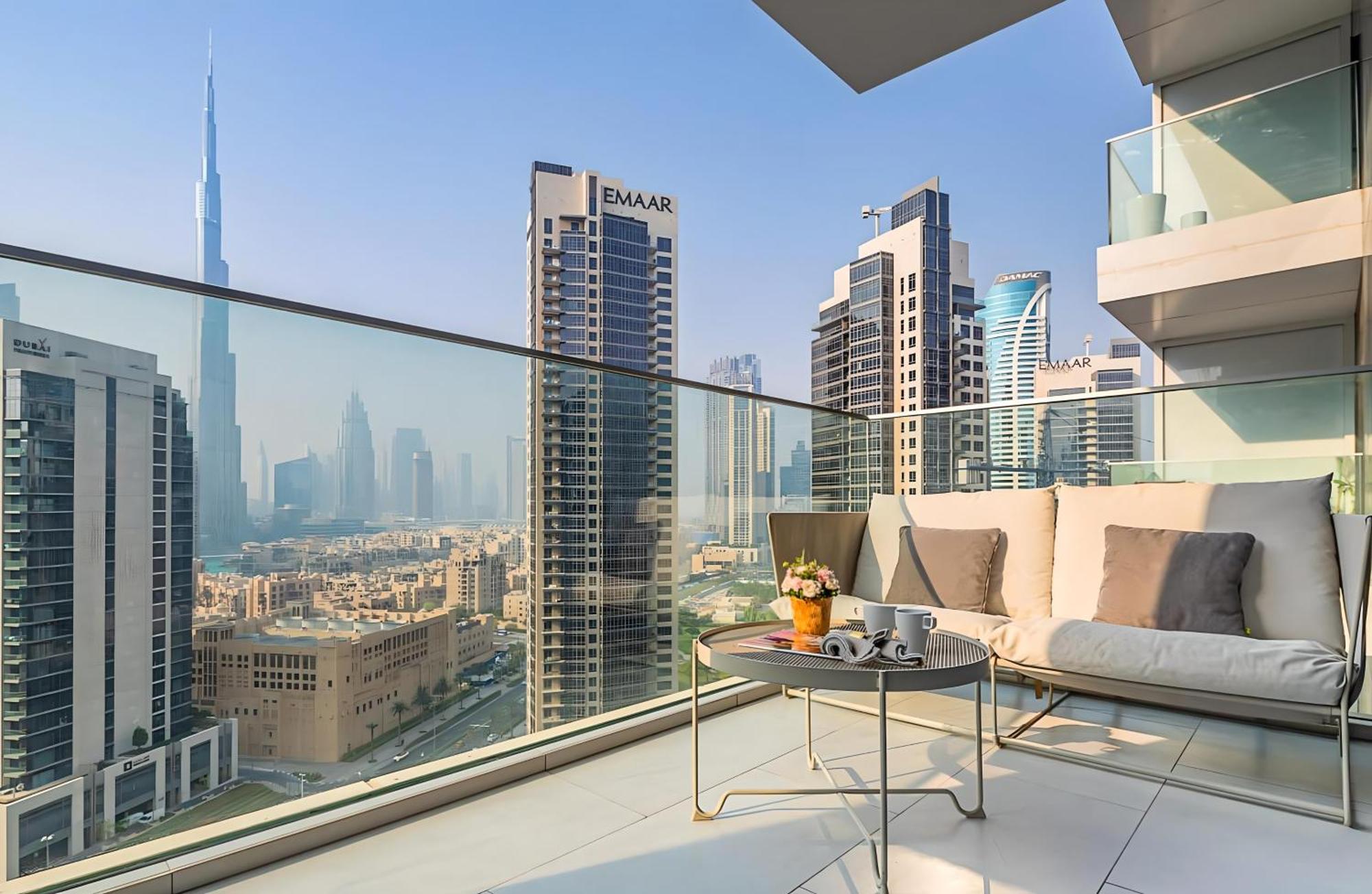 Luxury Studios With Burj Khalifa Or Canal View In Downtown - Marquise Square Tower Dubai Eksteriør bilde